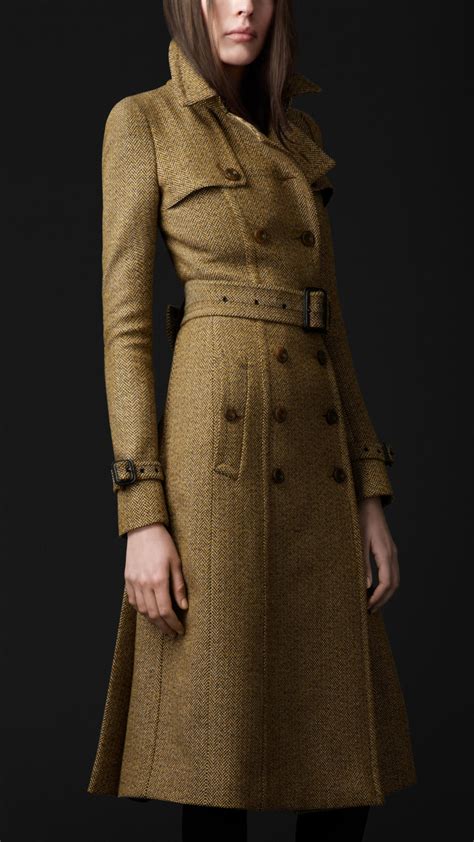 burberry prorsum women fur coat|Burberry trench coat women long.